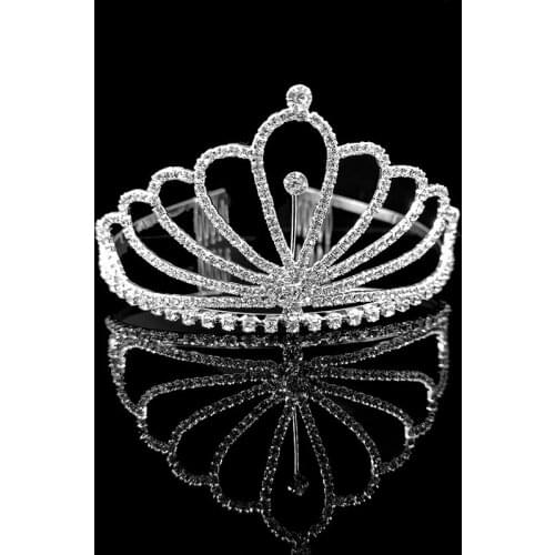 Bridal Crystal Tiaras and Crowns Headband Kid Flower Girls Bridesmaid Wedding Hair Accessiories Hair Jewelry