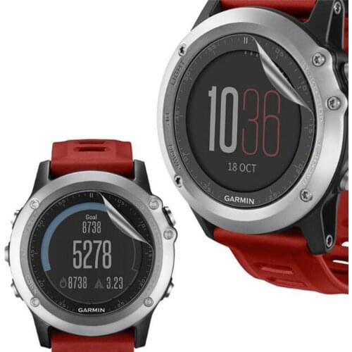 Ultra Clear HD Soft Protective Film Guard For Garmin Fenix 3/Fenix3 HR Display Protection Full Screen Protector Cover(Not Glass)