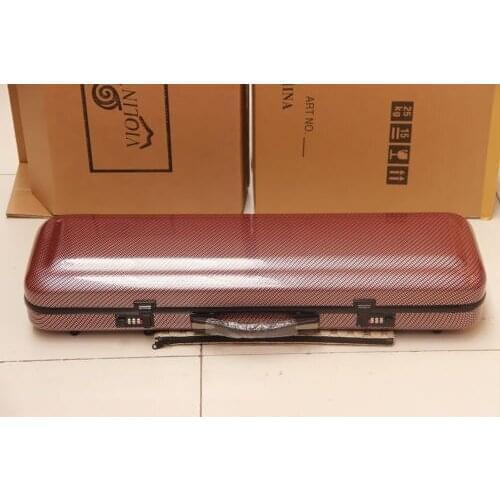 High Quality Brand New Fiddle Violin 4/4 Full Size Purple Composite Carbon Fiber Case Bag Bow Holder Straps Violino Accessories