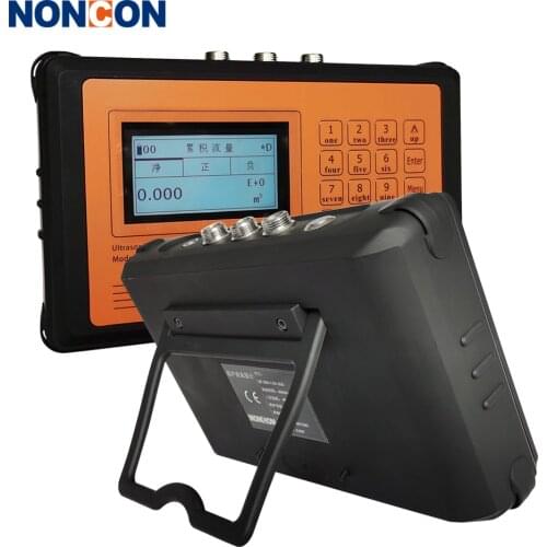 High Quality Handhold RS485 SD river water Flow Meter DN25~1200 Portable Ultrasonic Flowmeter HEAT meter