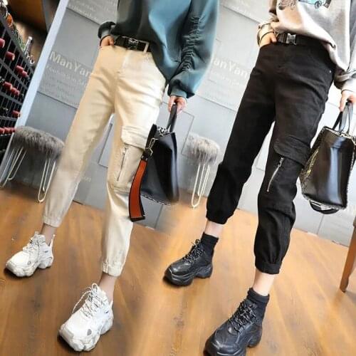 Harajuku Womens Pants Womens Casual Sports Loose Leggings Sweatpants Womens Overalls Pants Summer New Womens Clothing