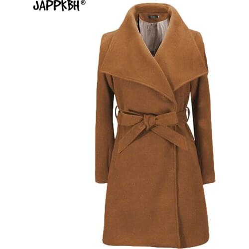 Autumn Coat Women 2021 NEW Casual Long Sleeve Turn Down Collar Jackets Female Vintage Loose Warm Wool Coat Casaco Feminino