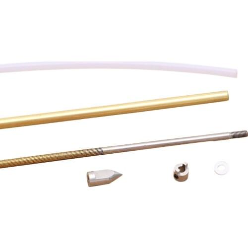 1PC 4mm Drive Shaft Flex Cable Propeller Copper/Plastic Tube Dog Prop Nut 350mm CW/CCW for RC Gas Nitro Boat Part