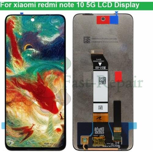 Original 6.5" For Xiaomi Redmi Note 10 5G LCD Dispaly Touch Digitizer Screen Assembly Replacement Parts for redmi note 10 lcd