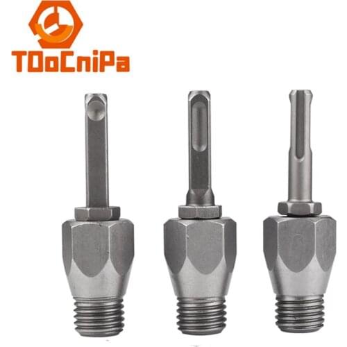 5PCSElectric hammer drill connecting rod Rhinestone impact drill Wall hole opener Conversion joint water drill bit extension rod
