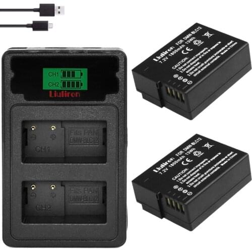 Bateria DMW-BLC12 BLC12E BLC12PP DMW BLC12 Batteries for Panasonic Lumix FZ1000,FZ200,FZ300,G5,G6,G7,GH2,DMC-GX8