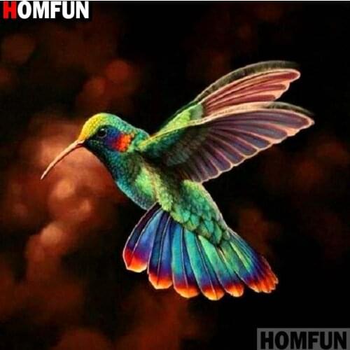 HOMFUN Full Square/Round Drill 5D DIY Diamond Painting "Animal bird" 3D Embroidery Cross Stitch 5D Decor Gift A14288