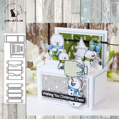 Panalisacraft Basic Gift Box Metal Cutting Dies Stencils for DIY Scrapbooking/photo album Decorative Embossing DIY Paper Cards