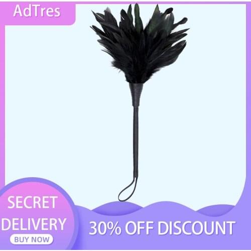 BDSM Fetish Feather Flirt Clit Whips Slave Breast Nipple Flogger Sex Toys for Couples Cosplay Lover Game