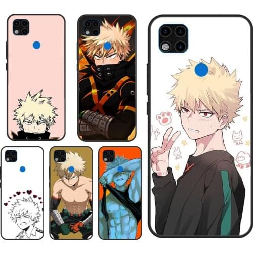 Anime Katsuki Bakugou Case For Xiaomi Redmi Note 7 8 9 10 Pro Note 9S 8T Cover Fundas For Redmi 9T 9A 8A K40 9C