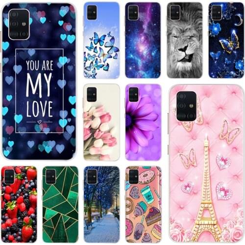 For Samsung Galaxy A51 Case 2019 Cute Capa Luxury Silicone Soft TPU Back Cover Funda For Para Samsung A51 SM-A515F A 51 5G Coque