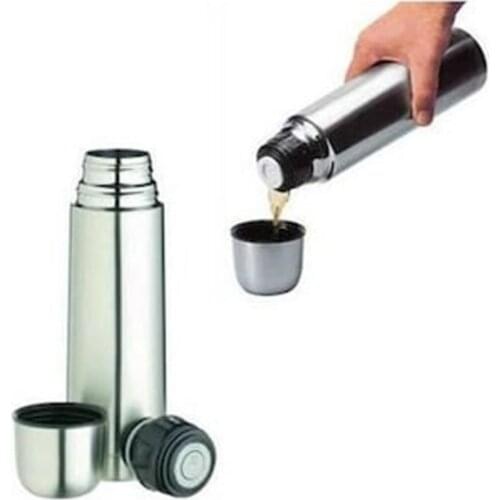 Hitfoni Steel Stainless Thermos 750 Ml Tea Coffee Lid Water Drink Enclosure Equipment Portable Apparatus Accessories Goods