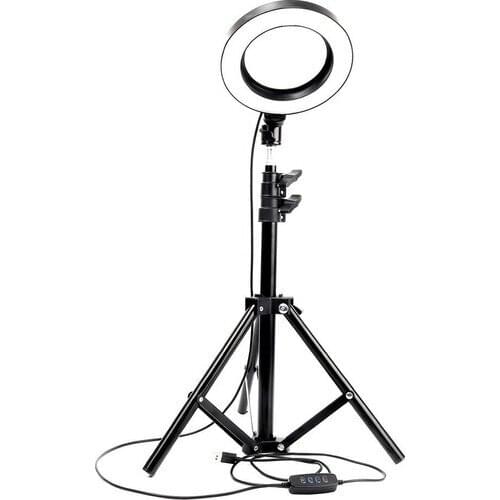 Inovaxis Youtuber LED Tripod Luminous Phone Holder Makeup Işığı Ring Light 10 "+ 2,1 m Tripod