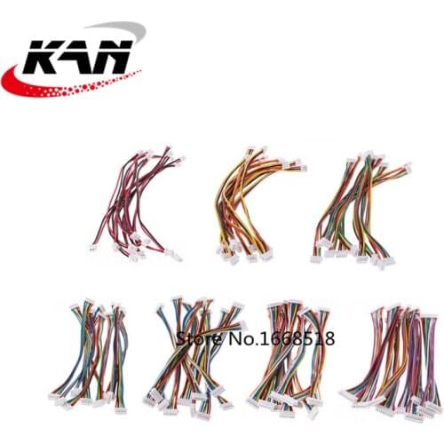 Mini micro JST 1.25 2/3/4/5/6/7/8/9/10/11/12 pin female plug connector with wire 1.25MM 10cm 15cm 20cm Single/double head