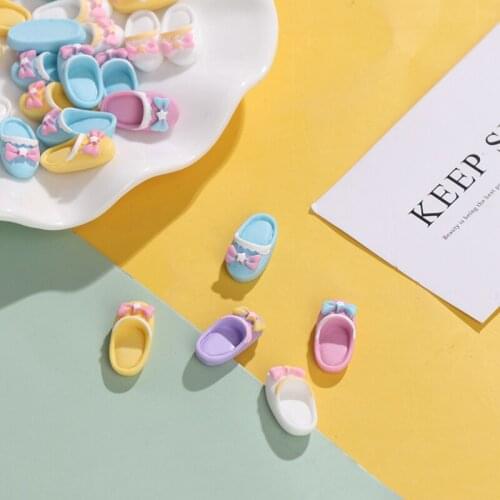 5Pair Cute 1/12 Dollhouse Miniature Mini Slipper for Doll Shoes Accessories