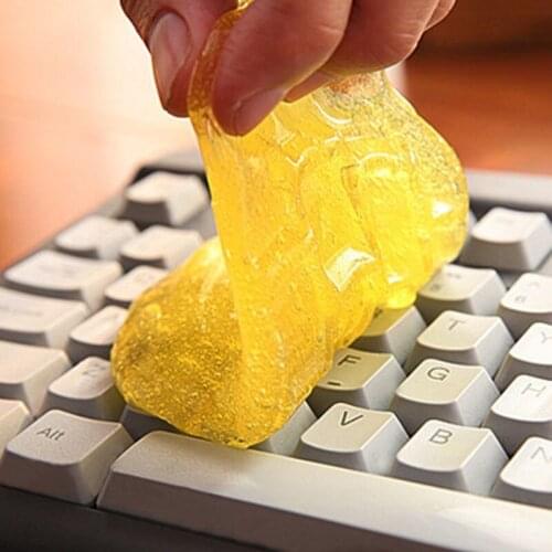 Multifunction Soft Car Sticky Clean Glue Gum Gel Cleaning Auto Interior Outlet Keyboard Dust Cleaner Microfiber Sponge Gel