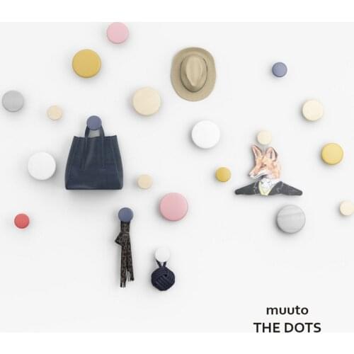 Northern Europe Style Wall Clothes Hanger Coat Wood Coat Rack Garden Round mushroom hook hanger wooden hooks Home Decoration