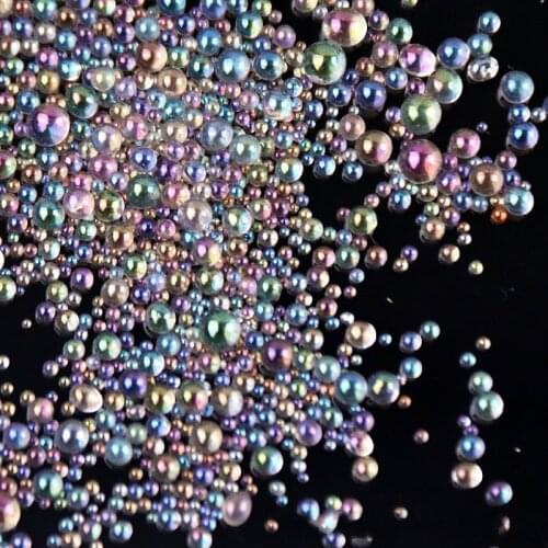 Non-porous DIY Transparent Charms Glass Beads Nail Art Headdress Bead Hand Made Design Fashion Jewelry Accessories for Women