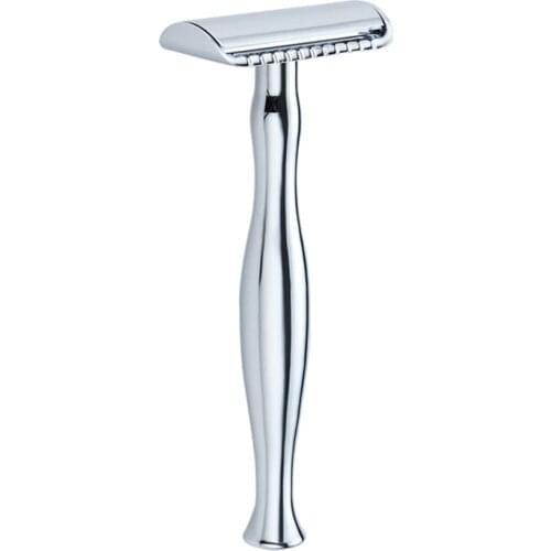 New Long Handle Razor Copper-zinc Alloy Mens Double-sided Portable Razors Safety Shaver