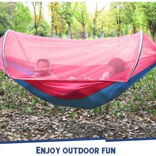 Outdoor Camping Costs Mosquito 2 Person Portable Net 260x150cm Parachute Hammock Hanging Sleeping Bed Swing Double Chair