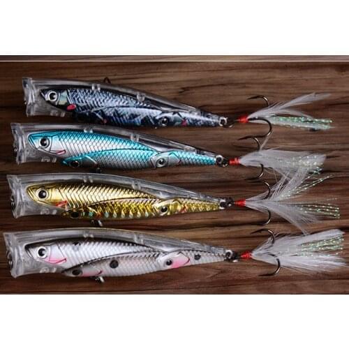 New release Hard surface plastic popper baits fishing school Crank bait 10cm/14G for sea game fishing Poper Floating 8 colors