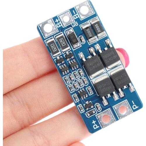 2S 10A 7.4V 18650 Lithium Battery Protection Board 8.4V Balanced Protection Instrument And Accessories