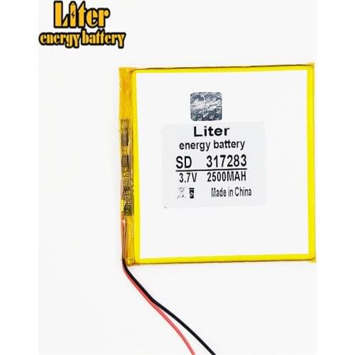 Polymer lithium battery 3.7V 317283 307080 307585 2500mAh can be customized wholesale CE FCC ROHS MSDS quality certification
