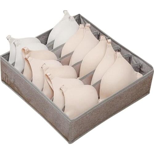 Portable Drawer Organizer Foldable Underwear Storage Box Washable Cloth Drawer Box Container For Sock Panties Underwear Supplies