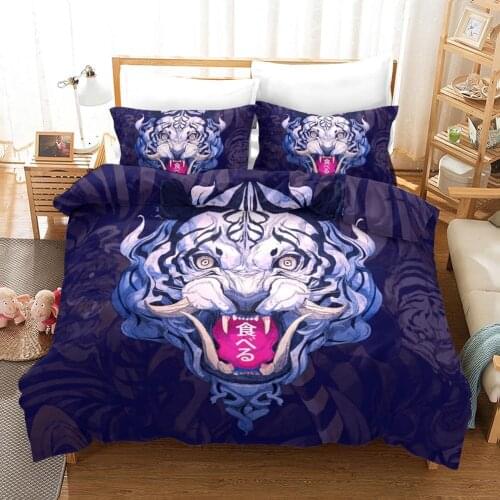 Japan Anime Bedding Sets Fashion Quilt Cover Duvet Cover Set Twin Full Queen King Bedclothes Pillowcase Kid Gift