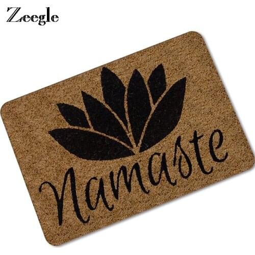 Zeegle Welcome Door Mat Bathroom Rug Floor Mat Bathroom Carpet Kitchen Non-slip Rug Coffee Table Cushion