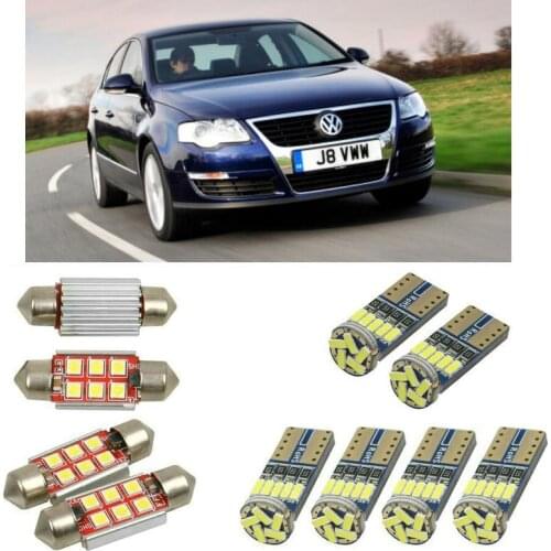 Interior led Car lights For Volkswagen passat 3c2 sedan car accessories License Plate Light 14pc