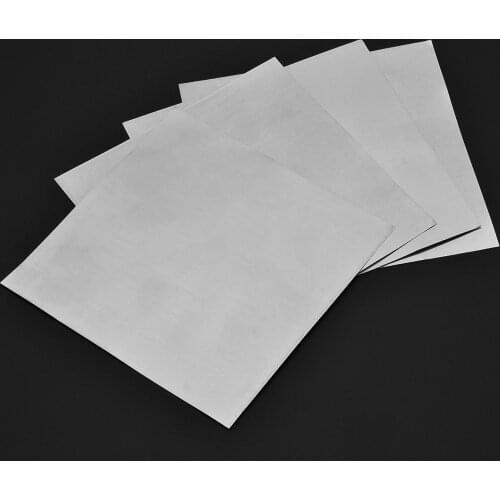 5Pcs High Purity Zinc Plate 99.9% Pure Zinc Sheet Plate For Science Lab DIY Physical Experiment Use140x140x0.2mm