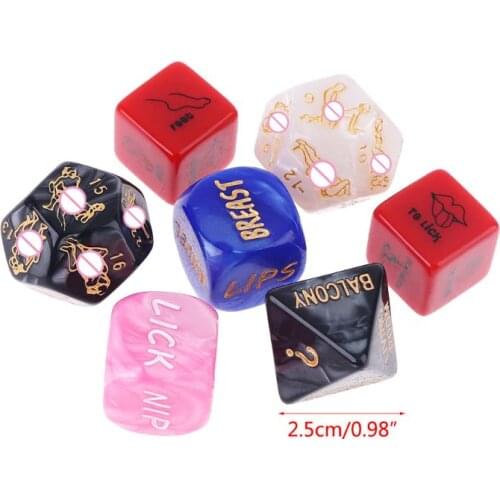 7pcs/set Funny Love Dice Game Toys Erotic Sexy Posture Adult Couple Bachelor Love Game Dice Party Toy