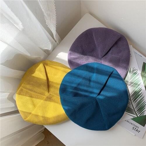 Beret Autumn Thin Section Ins Wild Student Breathable Octagonal Cap Summer Japanese Thin Section Painter Cap Womens Cap