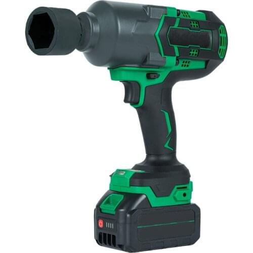18V Cordless Impact Wrench Brushless Electric Wrench 520Nm Torque Rechargeable For Battery+Socket Set+ 2000mAh Battery