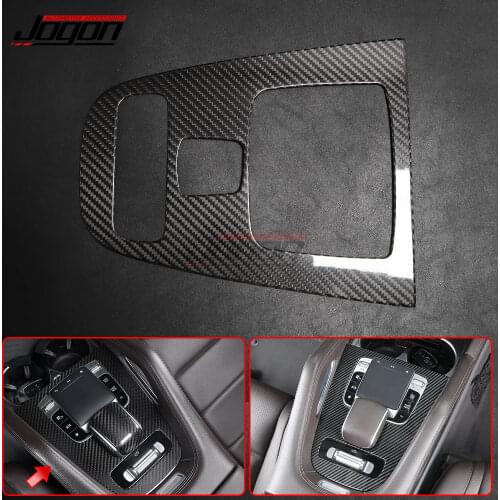 For Mercedes Benz GLE Class W167 GLE350 400 450 53 63 2020 Carbon Fiber Car Interior Central Console Gear Shift Panel Frame Trim