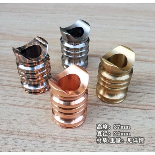 EDC Titanium Alloy Copper Brass Pen holder Cigarette Cigar Holder Outdoor High-grade Decorations Camping EDC Tools 1 Piece