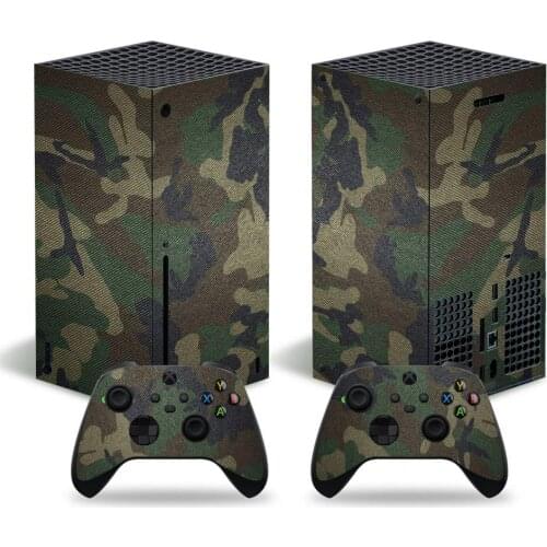 Camouflage For Xbox Series X Skin Sticker For Xbox Series X Console and 2 Controllers Gamepad Vinyl Skin Sticker Decal