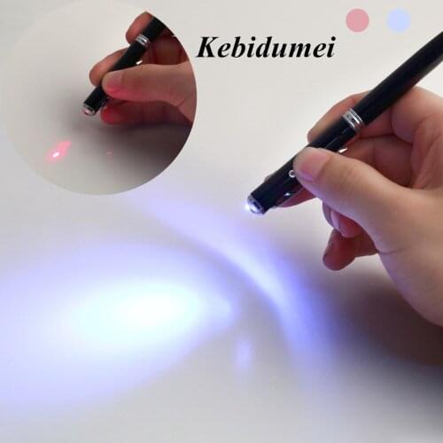Kebidumei High Quality Durable 4 in 1 Laser Pointer LED Torch Touch Screen Stylus Ball Pen for iPhone for Tablets