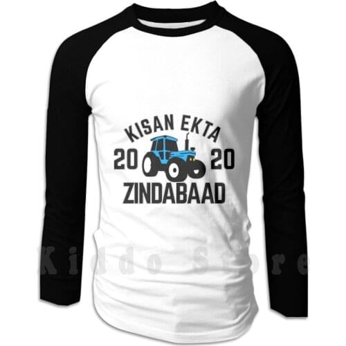 Kisan Ekta Zindabaad-Non Profit Artwork In Support For Farmers hoodies long sleeve Punjabi Punjab India Indian Farm