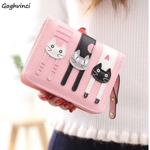 Wallets Cartoon Kawaii Card Holders Clutch Bags Womens Mini Bags Students Zipper Korean Style Coin Pockets Ulzzang Chic Wallet