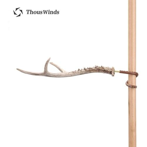 Thous Winds Brass Antlers Hook Hanger Outdoor Tent Canopy Pole Camp Column Hook Lighting Lamps Lantern Hook Lamp Stand