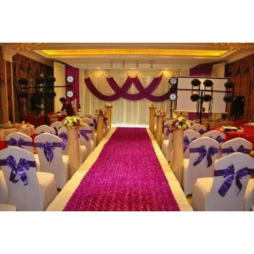 Fashion 3*6m 68D ice silk (accept custom-made color) luxury Backdrop curtain background for Wedding drapes panels decoration