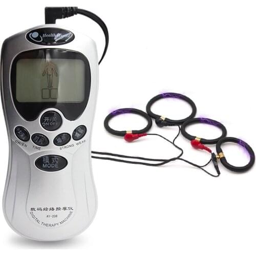 Electric Shock Pulse Penis Plug Male Masturbator Sex Penis Rings Electro Stimulation Massage Cock Ring Adult Sex Toys