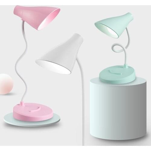 Table Lamp For Study LED Desk Lamp 2000mAh Battery Dimmiable Table Light Foldable USB Charging Port Desk Lamp Office Home Decor