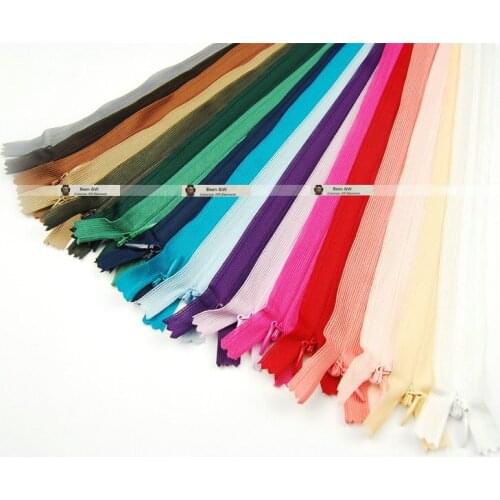 Invisible zipper 40CM length Back cushion Skirt Hidden Zipper DIY Material for sewing/Garment accessories, 3# Nylon 50pcs/lot