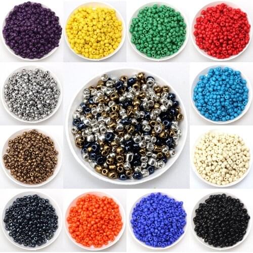 New 4MM 20G/llot Czech mixed multicolor Glass Seed beads approx necklace Bracelet DIY jewelry making