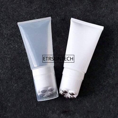 50pcs 150ml Empty Eye Cream roll ball Tube, Cosmetic Soft Hose Containers,Squeeze Skin Care Cream Soft Tube F2501