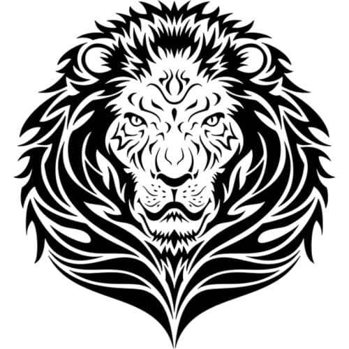 RuleMylife Serious Lion King Head car stickers decal anime cute car accessories decoration pegatinas para coche