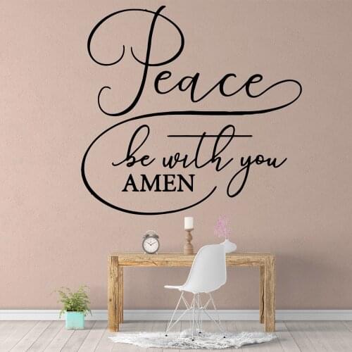 Funny Quotes Peace Wall Sticker Removable Decals Diy Wallpaper For Living Room Company School Office Decoration Art Mural